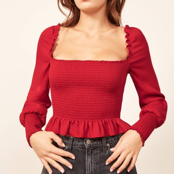 Reformation Blouse peach - Picture 5 of 6